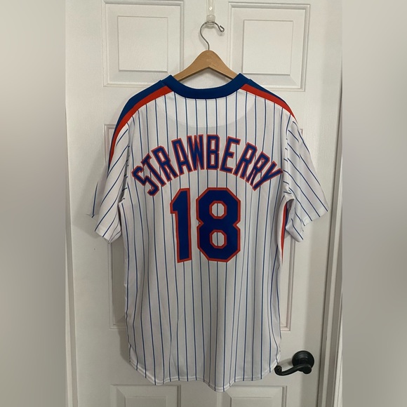 Men's New York Mets Darryl Strawberry Nike White Jersey, size L - Picture 3 of 4